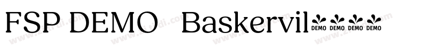 FSP DEMO   Baskervil字体转换